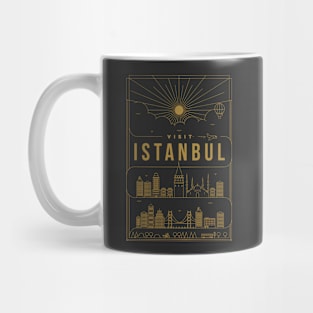 Istanbul Minimal Lineal Poster Mug